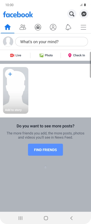 Press the text input field.