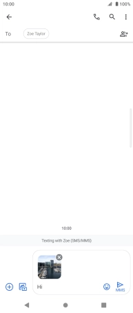 Press the send icon.