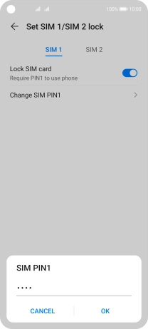 Key in your current PIN and press OK.