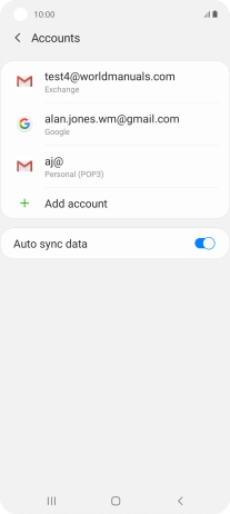 Press the Home key to return to the home screen.