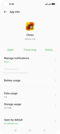 Press Storage usage.