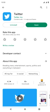 Press the Home key to return to the home screen.
