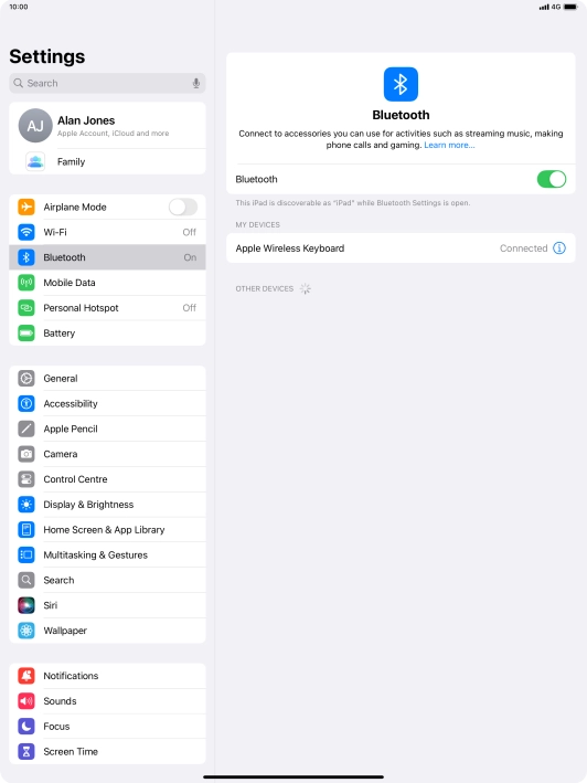 Slide your finger upwards starting from the bottom of the screen to return to the home screen.