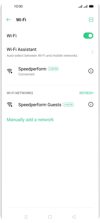 Press the Home key to return to the home screen.