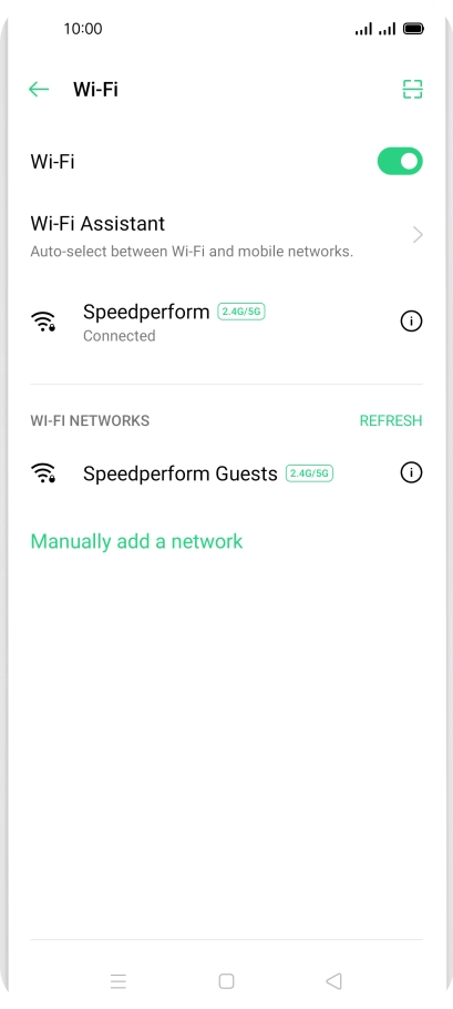 Press the Home key to return to the home screen.