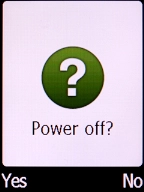 Press the Left selection key.