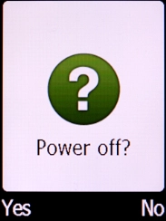 Press the Left selection key.