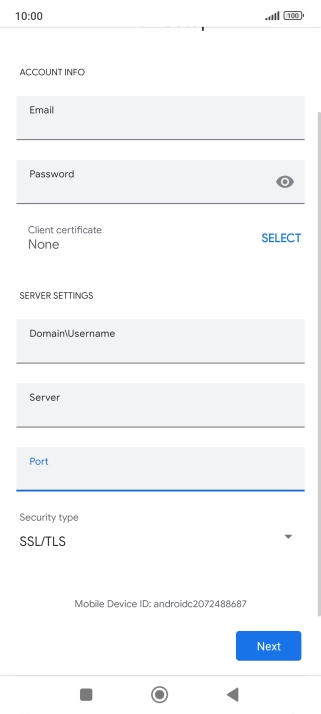 Press the drop down list below 