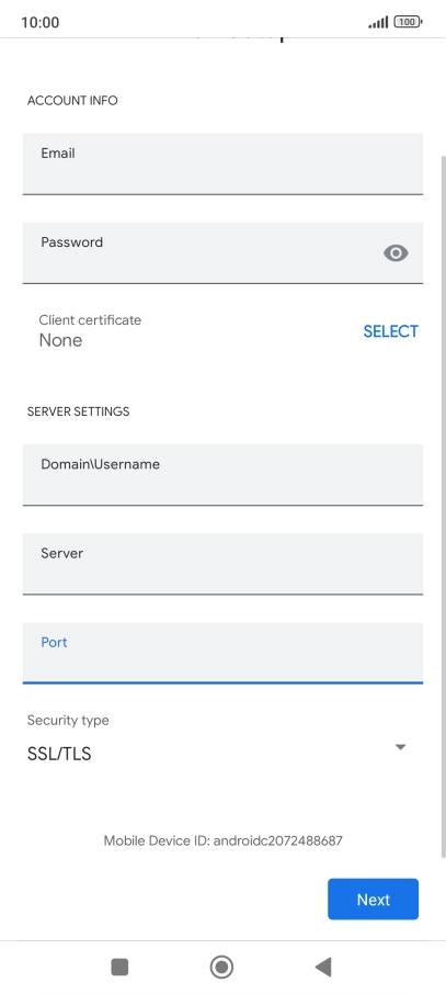 Press the drop down list below 