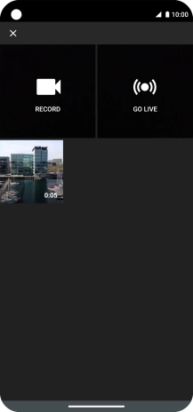 Press the required video clip.