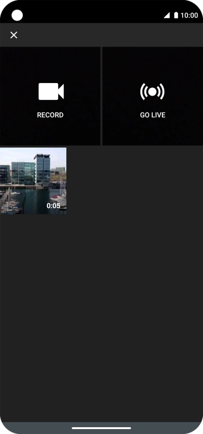 Press the required video clip.