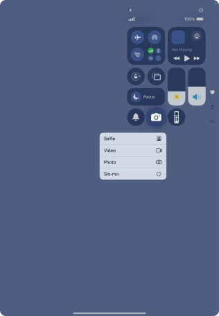 Press and hold the required function to see more actions.