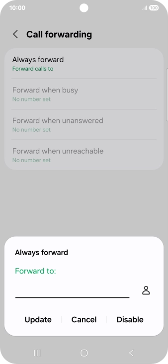Press Disable.