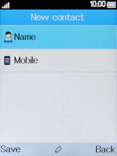 Select Name and key in the required name.