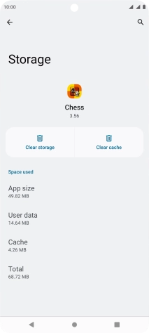 Press Clear cache.