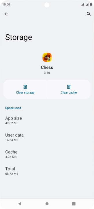 Press Clear cache.