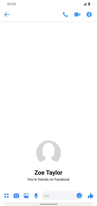 Press the text input field.