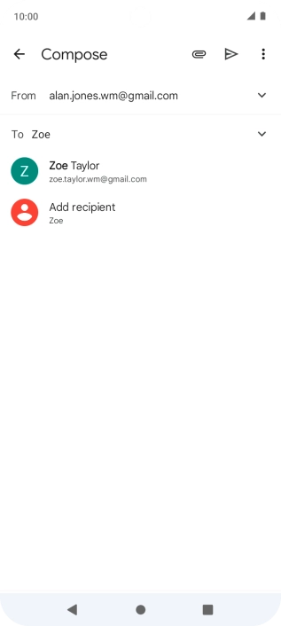 Press the required contact.