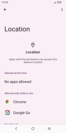Press the required app.