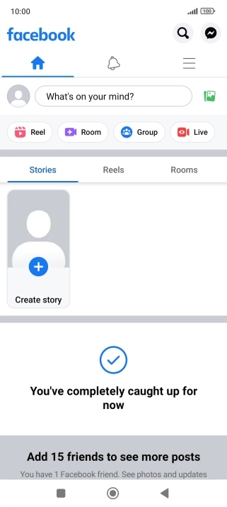 Press the text input field.