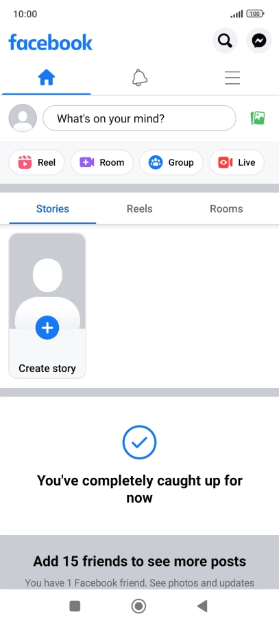 Press the text input field.