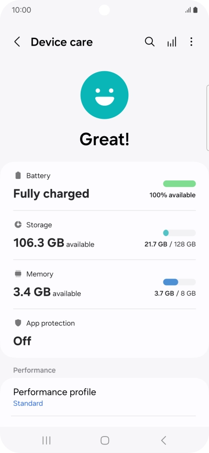 Press Battery.