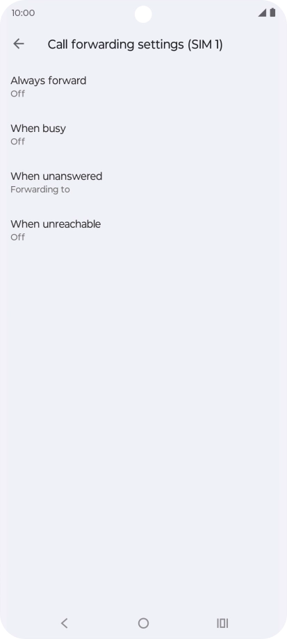 Press the Home key to return to the home screen.
