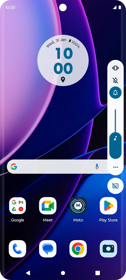 Press the Home key to return to the home screen.