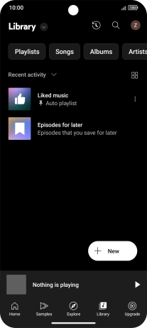 Press the drop down list.