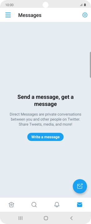 Press the new message icon.
