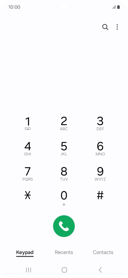 Press the menu icon.