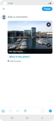 Press the text input field.