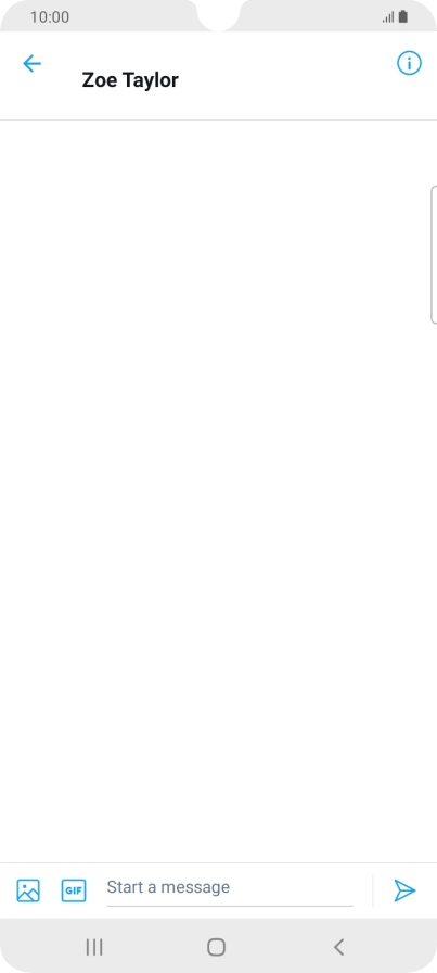 Press the text input field.