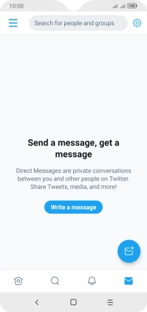 Press the new message icon.