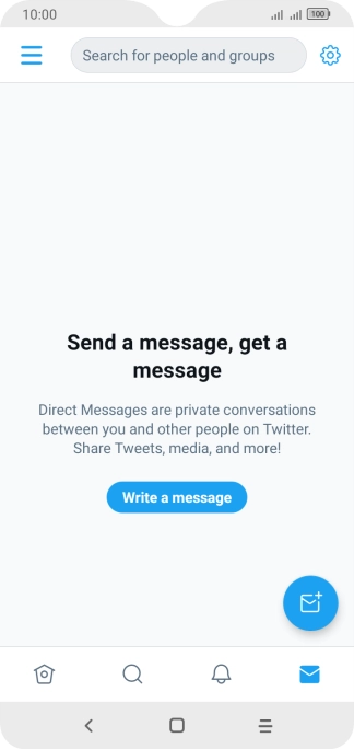 Press the new message icon.
