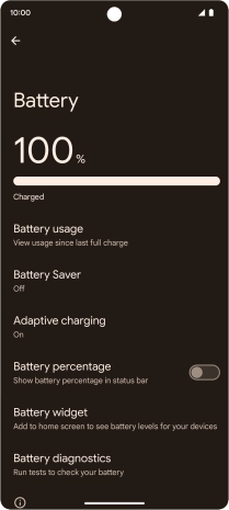 Press Adaptive charging.