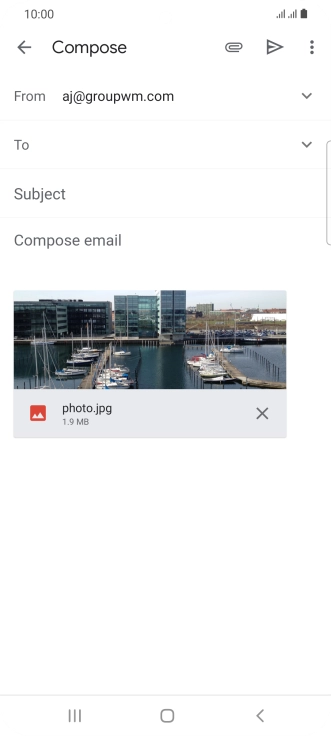 Press the field next to 