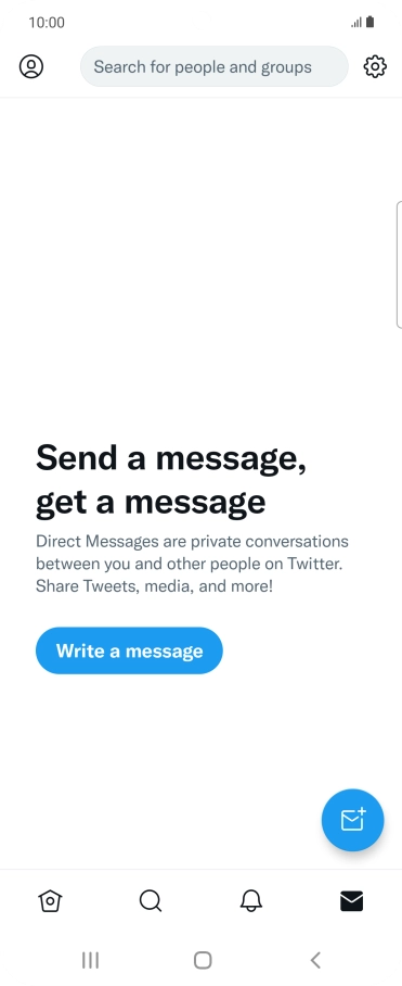 Press the new message icon.