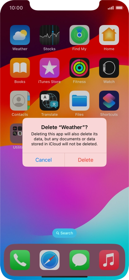 Press Delete.