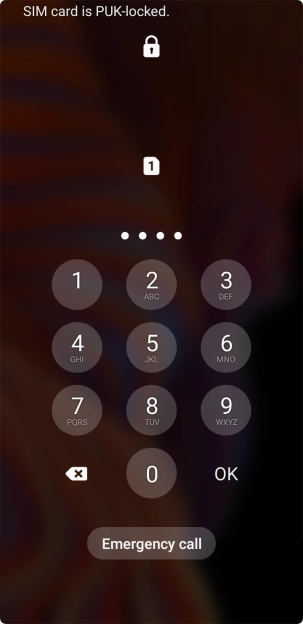 Key in the new PIN again and press OK.