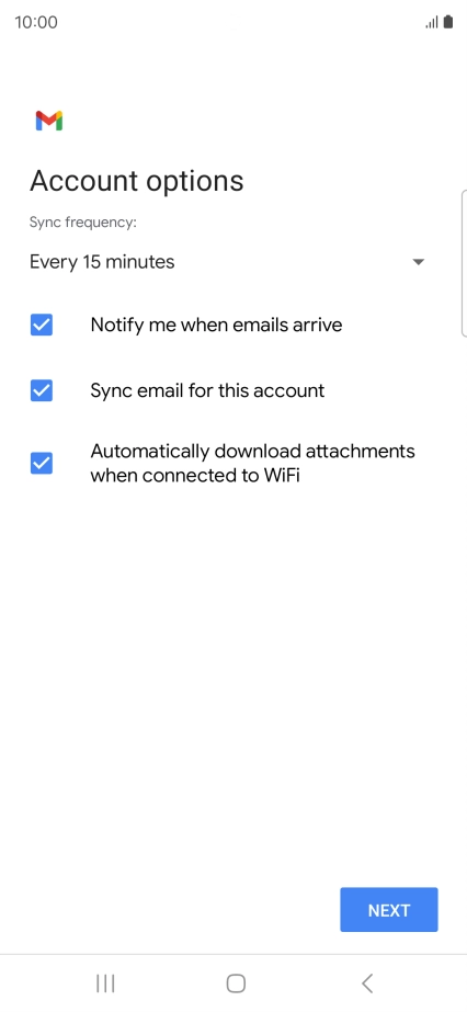 Press the drop down list below 