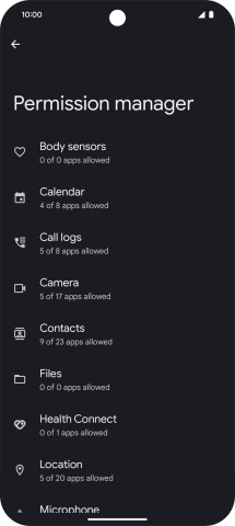 Press the required phone function.