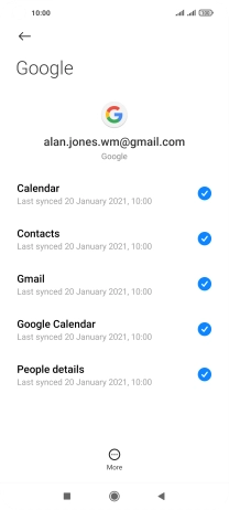 Press the Home key to return to the home screen.