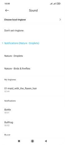 Press the required message tones to hear them.