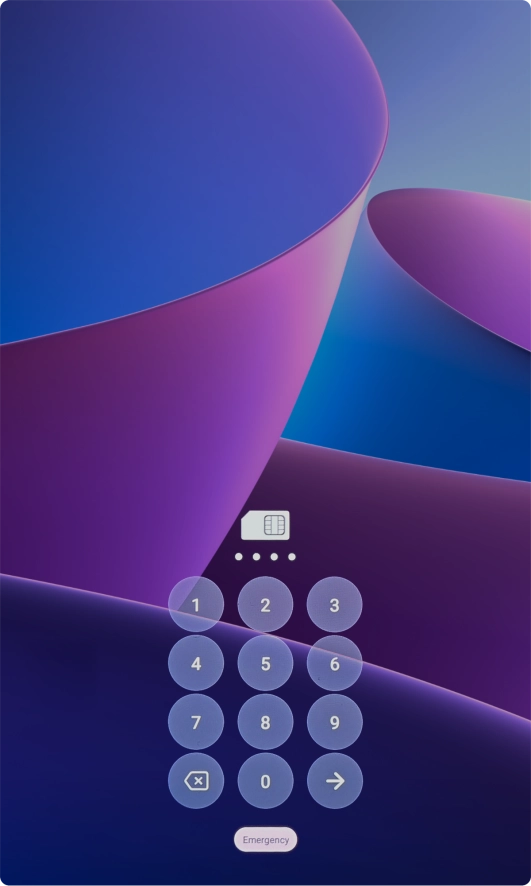 If you're asked to key in your PIN, do so and press arrow right.