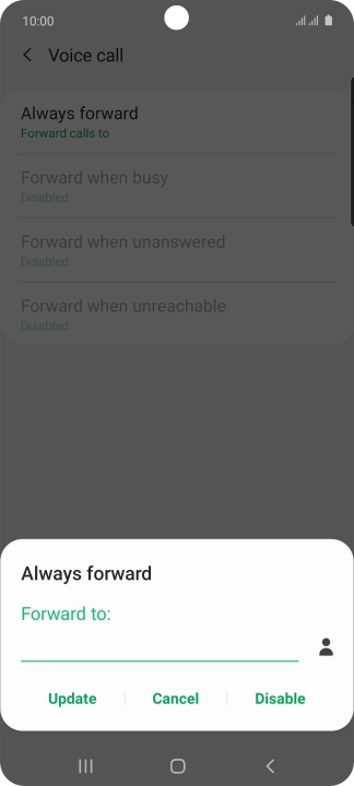 Press Disable.