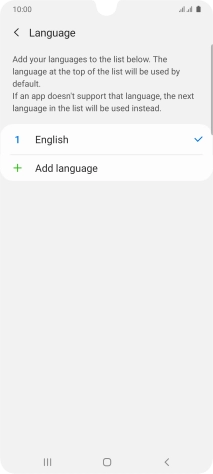 Press Add language.