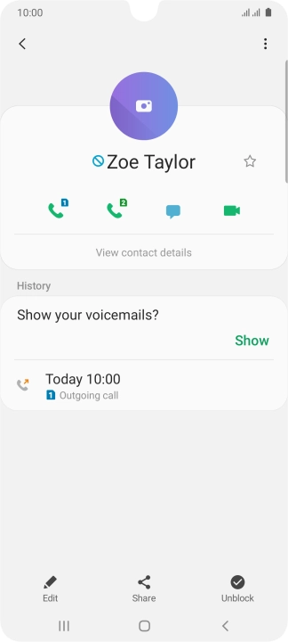 Press the Home key to return to the home screen.