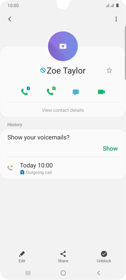 Press the Home key to return to the home screen.