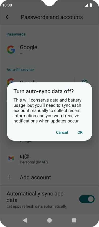 If you turn on the function, press OK.
